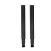 Bicycle Valve Extender Bike Valve Extender Extension Valve Aluminum Alloy 60mm Set of 2 Road Bike Mountain Bike (Black)