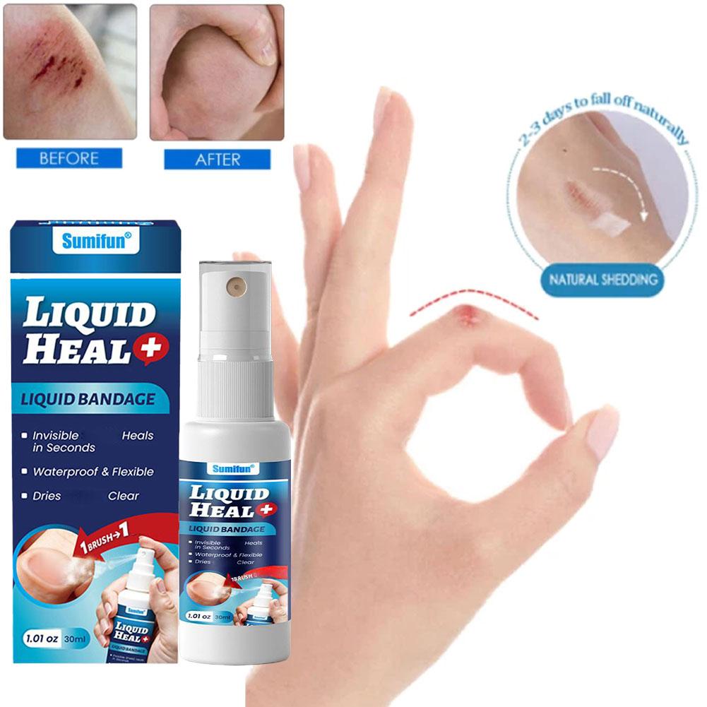 Liquid Band-Aid Waterproof First Aid Liquid Bandage Disinfecting Hemostasis Spray-on Film Wound Care Spray Protects Wounds