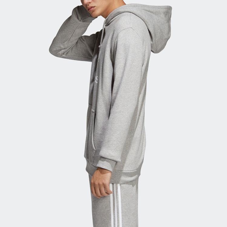Adidas Originals Trefoil Hoodie Sweatshirt Japan Version Men's Light Gray DT7963-