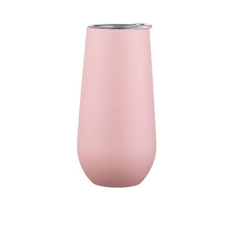 Mini 6oz Eierschalenbecher Innen und Außen 304 Edelstahl Isolierbecher Weinglas Vakuum U-förmig Isoliert Champagnerbecher