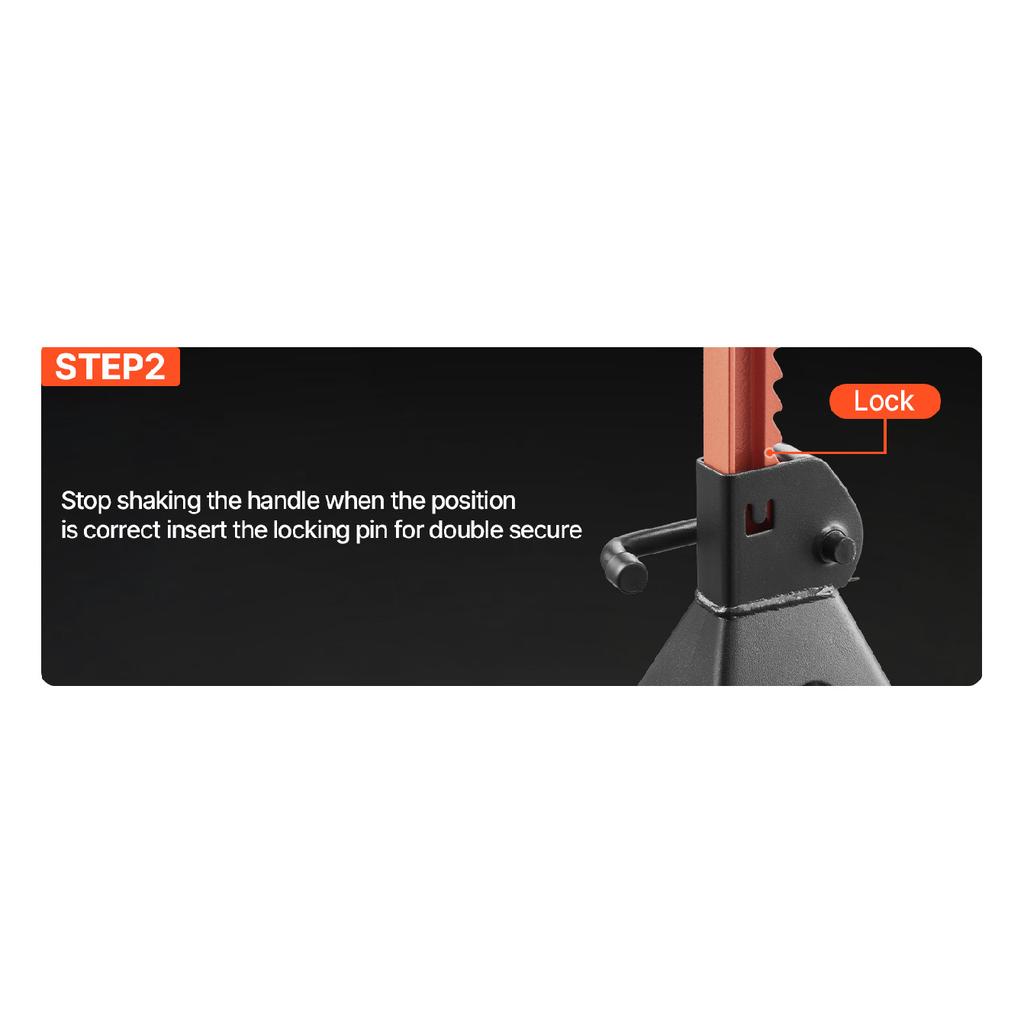 SucceBuy Jack Stands 3 Ton/6 Ton Capacity Heavy Duty Steel Jack Auto Stands with Locking for Lifting SUV Pickup Car and UTV/ATV