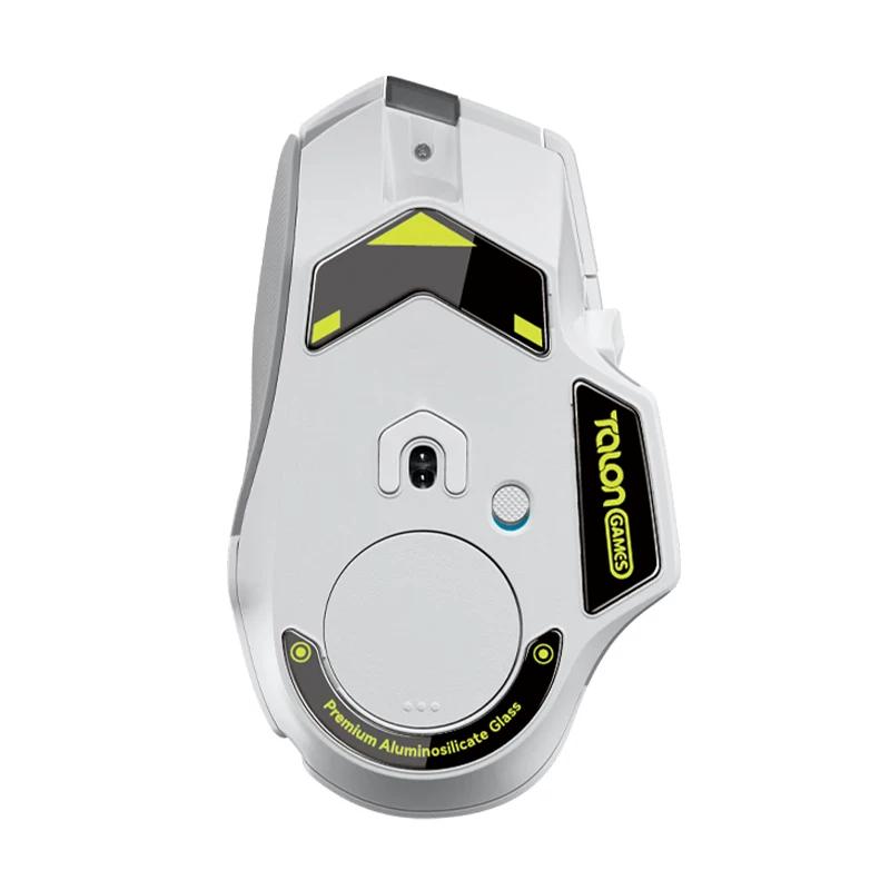 1 sada TALONGAMES Tvrzené skleněné podložky pod myš Pro bezdrátové myši Logitech G502X / G502 Lightspeed Kluzné nožičky Tloušťka 0,7 mm