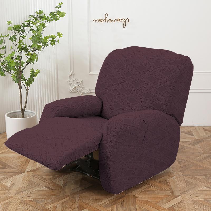 Jacquard-Liegesofabezug mit geteiltem Design für Wohnzimmer, Liegestuhlbezug, Einzelsesselbezüge, Stretch-Couch-Schonbezüge