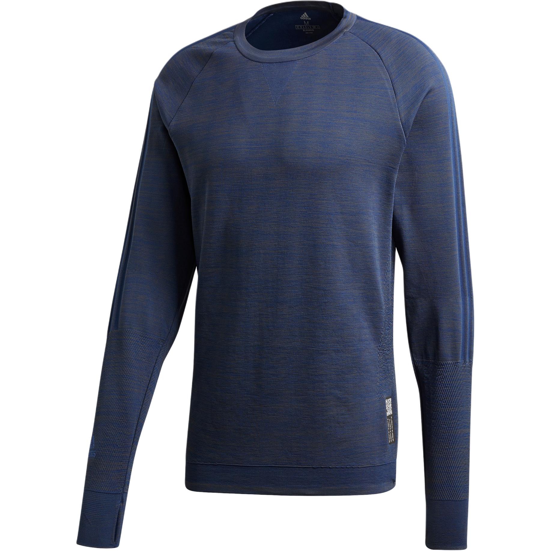 

Adidas Comfortable Pullover Sports Long Sleeve T-Shirt Men Tops Blue FL6018 M