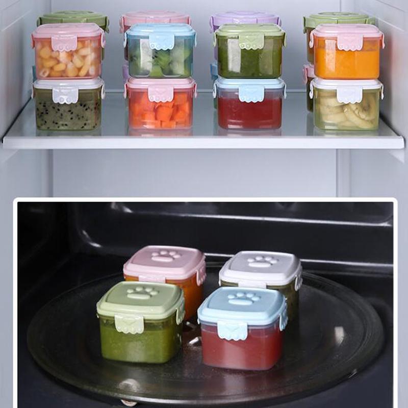 1ks mini kulaté čtvercové lahve kečup koření omáčka lahvička medovo-hořčičný salátový dresink kuchyňská nádoba na bento omáčku