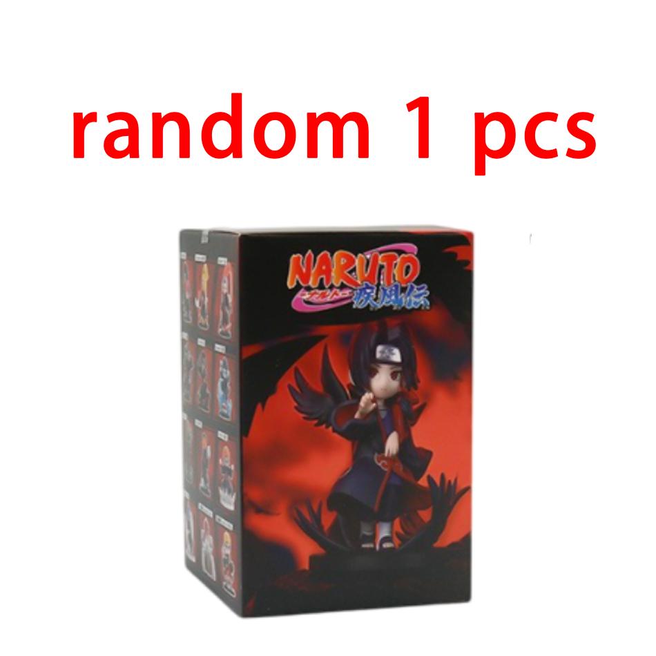 12Pcs Anime Naruto Shippuden Akatsuki Arc Series Blind Box Figures Toys Mystery Box Surprise Ornament Christmas Halloween Gifts