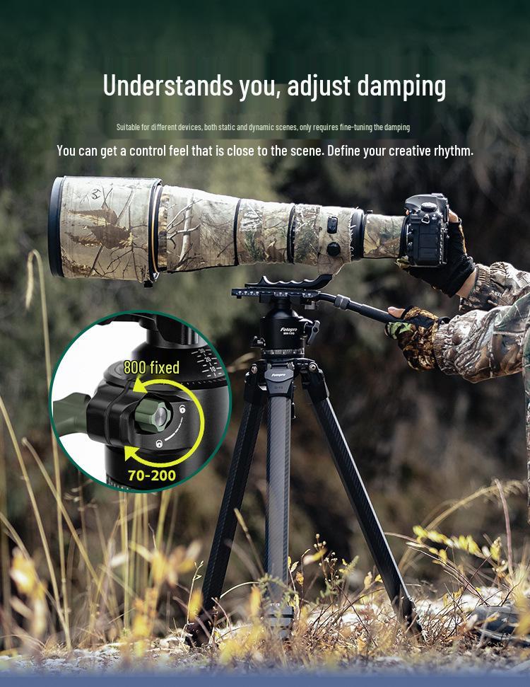Futu Bao High-End Carbon Fiber Tripod for Photography, Videography, Bird Watching & Moon Shooting