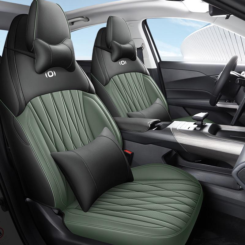 All-Season Perforated Leather Sports Car Seat Cushion for Qiyuan A05
