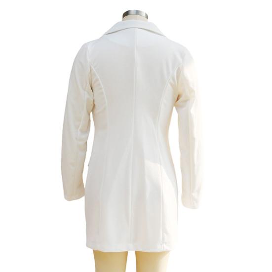 Sako šaty pro ženy Výstřih do V Dlouhý rukáv Pracovní šaty Klopový límec Dvouřadé Kancelářský business outfit