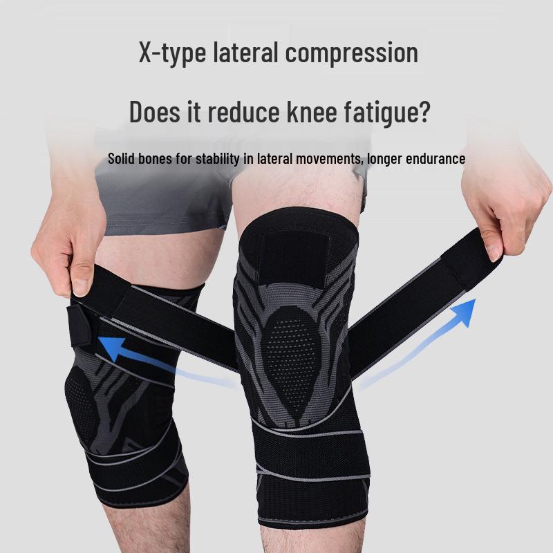 Knee Support Compression Pads for Outdoor Sports: Shock-Absorbing, Breathable, Anti-Collision for Basketball, Cycling, Running, Mountaineering