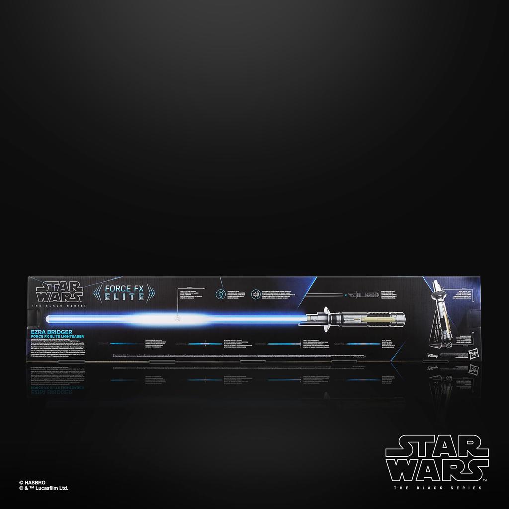 Hasbro Star Wars STAR WARS Black Series Ezra Bridger Force FX Elite Electronic Lightsaber with Advanced LED and Sound Effects Ages 14 and Up G0702
