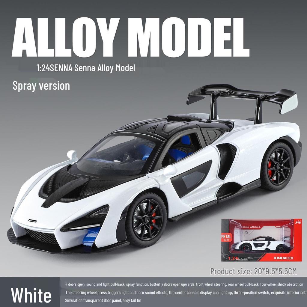 1/24 Rolls-Royce Phantom Alloy Car Model with Sound, Light, and Starry Sky Roof for Kids' Collection and Decoration.