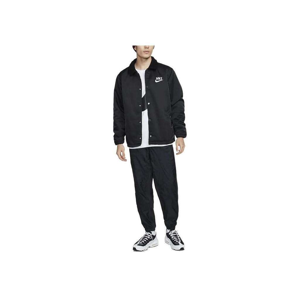 Nike Sportswear Lined Winterized Coach Jacket Black Men DQ4192-010