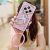 Youth Protective Phone Case For Redmi 14C 4G/14R 5G/A3 Pro 4G/POCO C75 Bracelet Dirt-resistant Solid Color Cartoon Cute