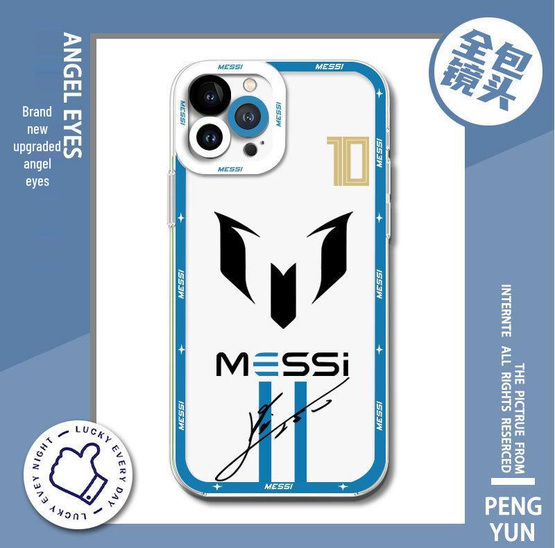 World Cup iPhone 17 Pro Messi Argentina Transparent Case