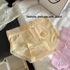 Ladies Summer Thin Sexy Pure Desire Lace Ice Silk Cotton Crotch Close Skin Triangle Briefs
