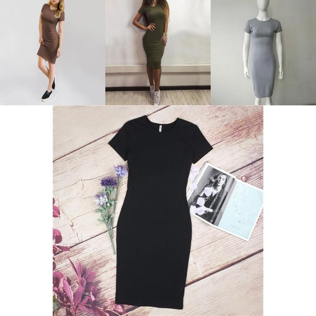 Elegant Womens Short Sleeve Bodycon Pencil Dress For Summer Casual Plus Sizes