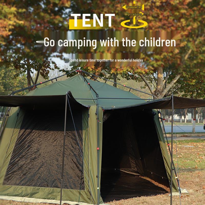 Portable 12m² Rain & Sunproof Wind-Resistant Floor-to-Ceiling Window Camping Equipment