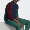 Adidas Originals Trefoil Crest Long Sleeve Polo Shirt With Embroidered Badge And Partial Placket Men Tops Multicolor H32142