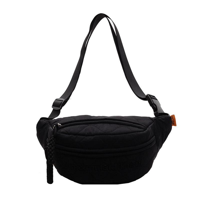 Cotton Pouch Bag For Girls With Zipper Closure And Phone Pocket For Casual Travel