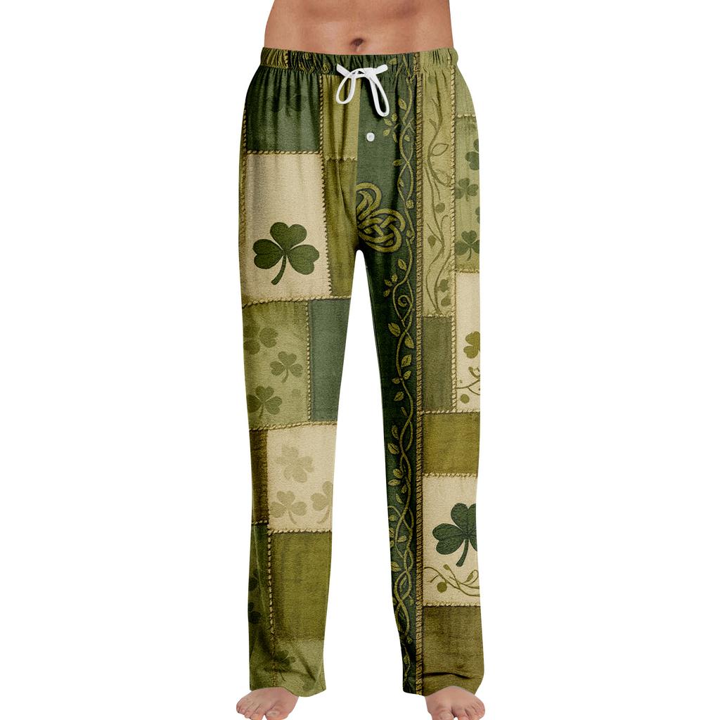 Men's St. Patrick's Day Print Home Sleep Pants
