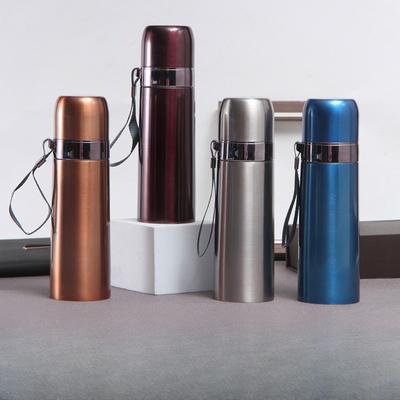 Hervidor Deportivo de Acero Inoxidable al Vacío Termo al Vacío Portátil para Exterior con Correa Olla para Montañismo