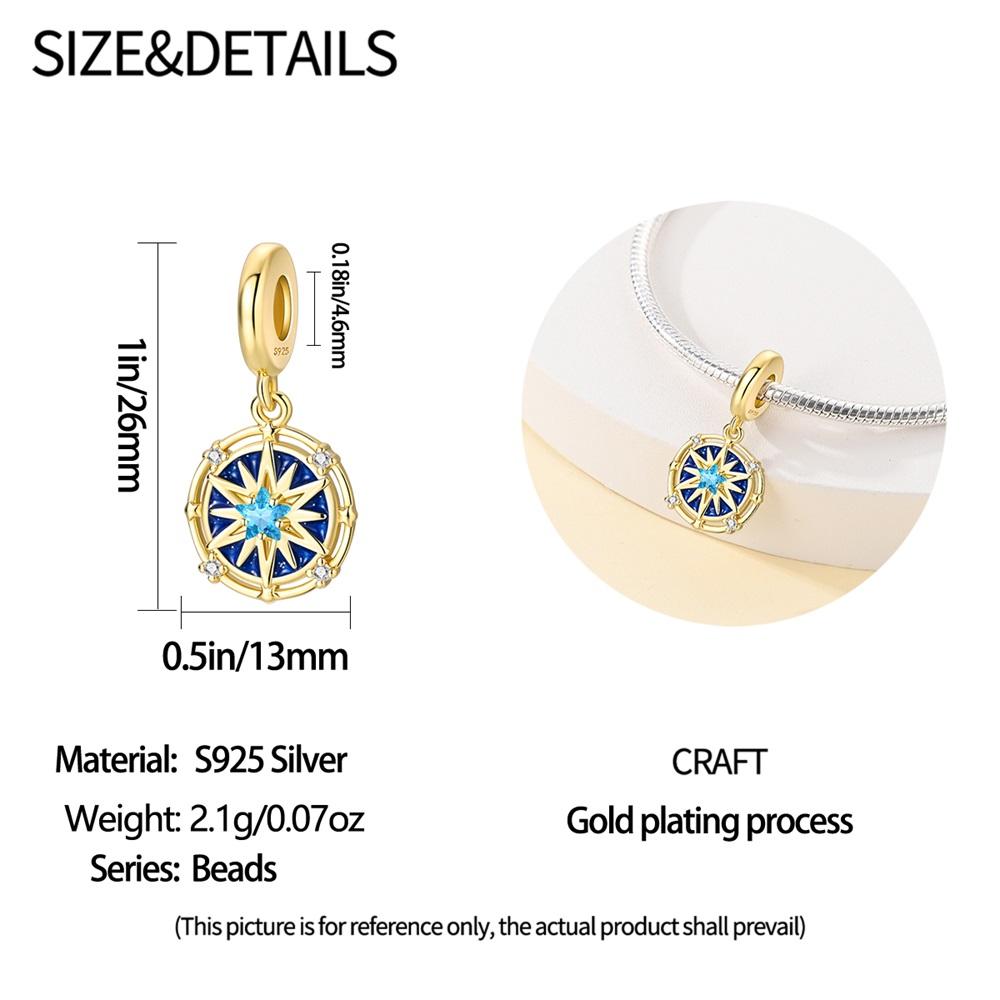 Pendant Charm Bead Copper Mystery Star Pendant Beads Fit Original Bracelet For Jewelry Making Valentine'S Day Gift