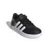 adidas Neo Breaknet Comfortable And Trendy Abrasion Resistant Low Top Skateboard Shoes Black White FZ0105