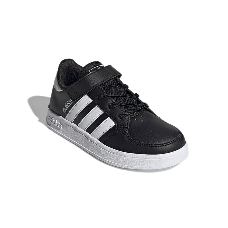 adidas Neo Breaknet Comfortable And Trendy Abrasion Resistant Low Top Skateboard Shoes Black White FZ0105