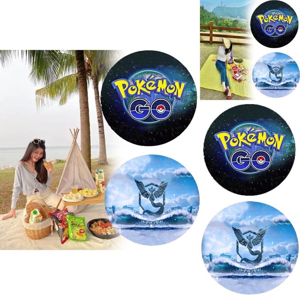 Pocket Monsters Picnic Blanket With Playful Print For Summer Outdoor Activities