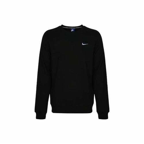 Nike Crewneck Pullover French Sweatshirt for Men Black S чёрный