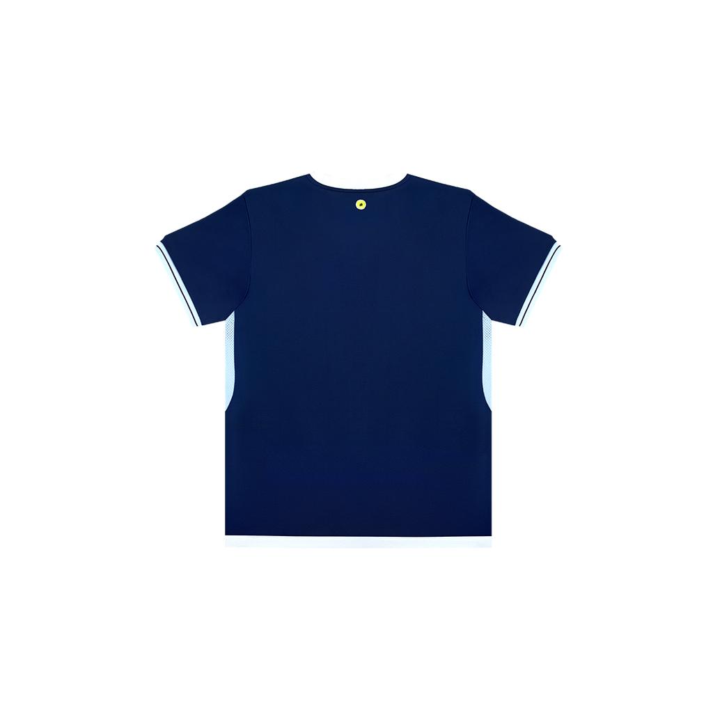 YONEX 255Ts023M Navy Blue Men'S Henley Neck Tennis Gamewear