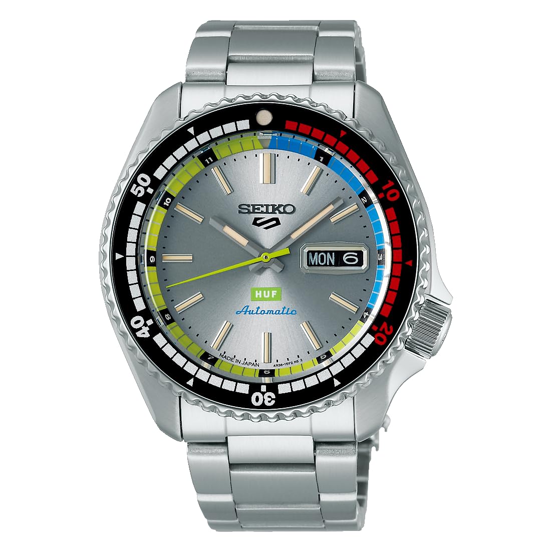 

Автоматичний годинник Five Sports HUF Collaboration Limited SBSA279 Silver [Seiko Watch] Men s