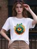 Unisex T shirt Cool Eye Print Casual Streetwear Comfy Summer Short Sleeve Top