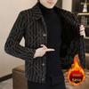 Men's Plus Size Velvet Casual Loose Jacket - Autumn/Winter Collection