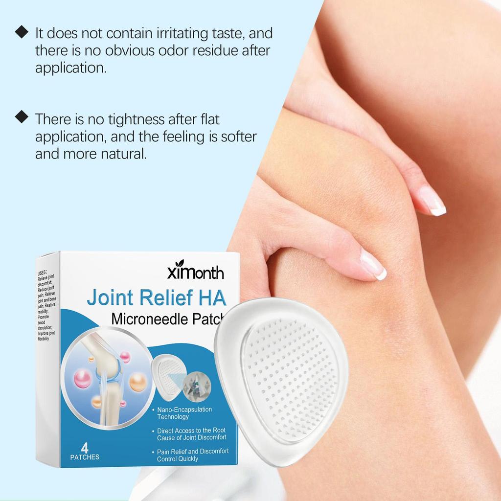 XIMONTH Ízületi Fájdalomcsillapító Mikrotűs Tapasz, gyengéden enyhíti az ízületi és izomzat diszkomfortját és fájdalmát, helyi test- és ízületi ápoló tapasz 4 db