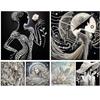 DIY Ladies Pearl Painting Art Kits with Frame 30x30cm Diamond Dots Paintings Picture Arts Craft for Adults Beginners Home Decor