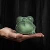 Golden Toad Sand Stone Ornament,Three-legged Attracts Rich Tea Pets, Living Room Office Home Decoration Store Opening Gifts