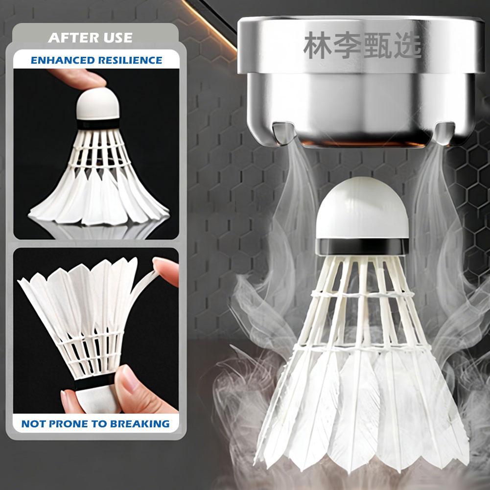 Badminton Shuttlecock Steam Case USB-C Humidifier Cap Portable Moisturizing Box Extend Shuttlecock Durability for Players