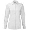 Russell Collection Womens/Ladies Herringbone Tailored Long-Sleeved Shirt