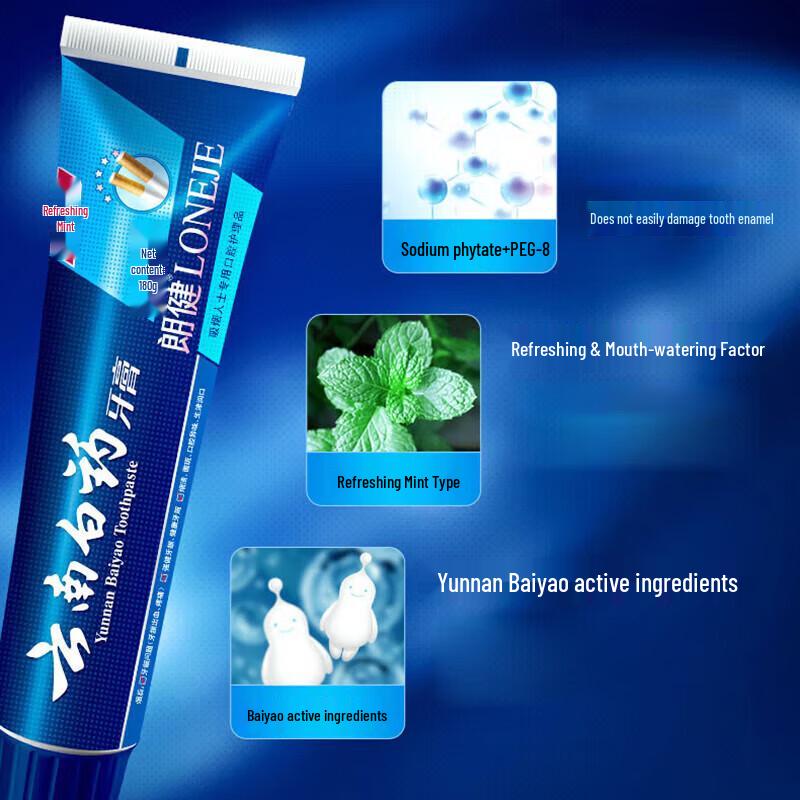Sanban Velvet Soft Toothbrush & Yunnan Baiyao Toothpaste Set