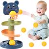 Baby Toy Rolling Ball Tower Montessori Educational Games For Babies Stacking Track Baby Development Toys 1 2 3 Years