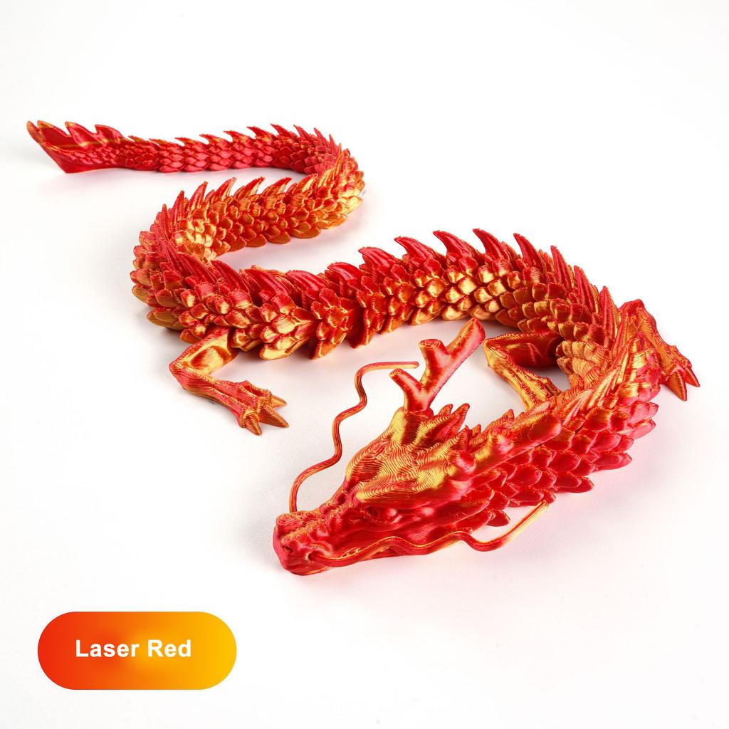 60/45/30cm 3D printed Chinese dragon Shenlong crafts ornamentsToy joint movable dragon Model Home Office Decoration Decor Gifts