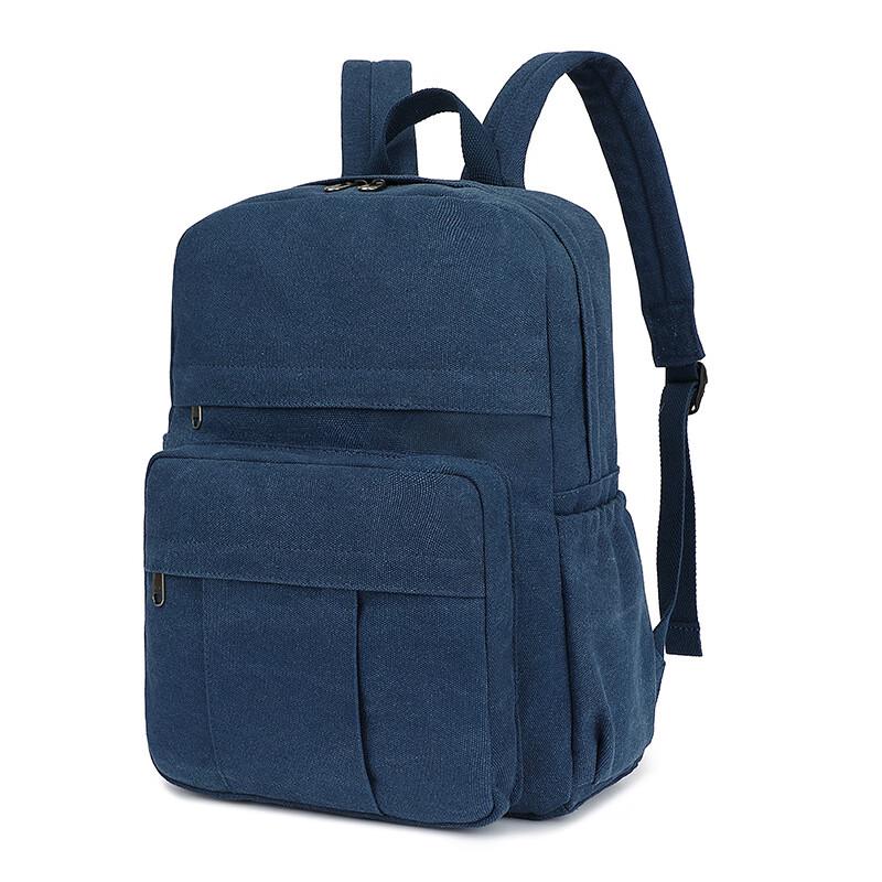 Мужской холщовый уличный деловой рюкзак для ноутбука