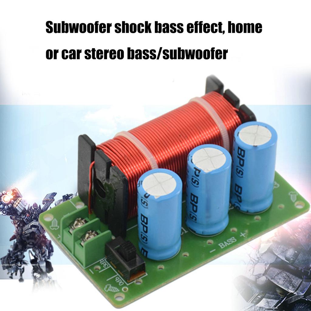 WEAH-85 Audio Crossover Filter for Subwoofers 4-8 Ohm Subwoofers PCB Speaker Divider Board with 200W Large Capacity