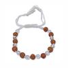 Bracciale Rudraksha e Quarzo, Bracciale Rudraksha Crystal Sphatik, Kalyan Puja