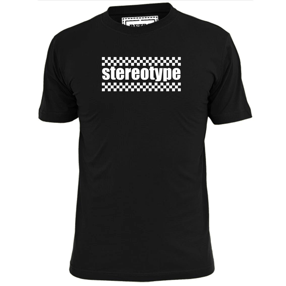 Mens Stereotype 2 Tone Ska T shirt Specials Madness Hall Rude Boy 4XL