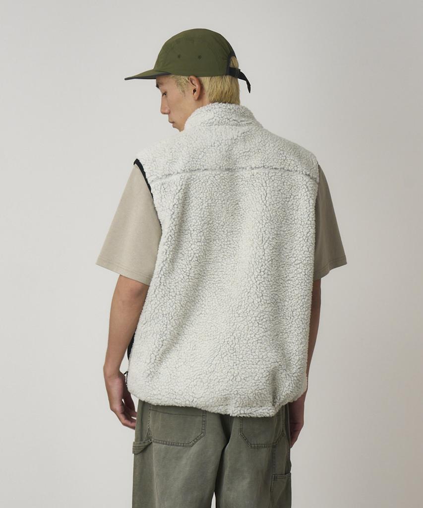 Gramicci Reversible Sherpa Vest Natural / Chartreuse