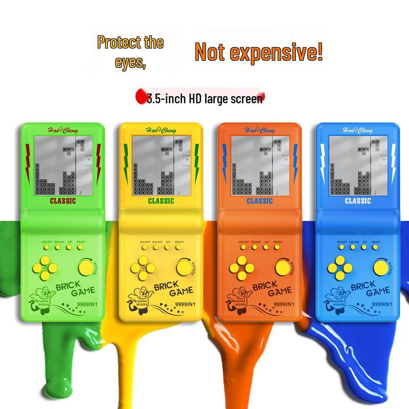 Klasyczna 3,5-calowa retro konsola do gier Tetris dla dzieci