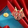 Vintage Dripping Oil Dragon Brooches For Women Men Chinese Zodiac Dragon Exquisite Animal Pins New Year Clothing Jewelry Gifts